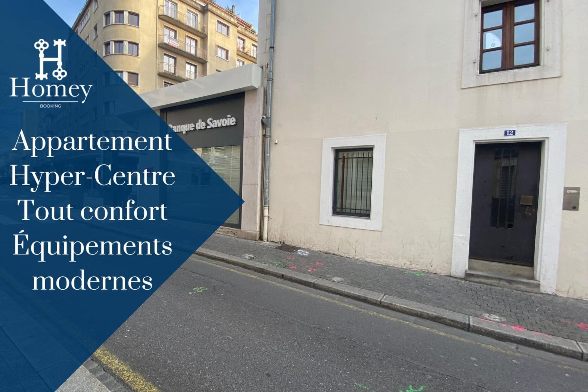 Homey Forest - Hypercentre - Proche Gare Et Tram - Wifi & Netflix Annemasse Luaran gambar